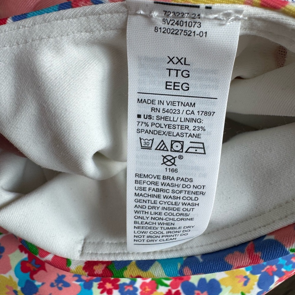 Old Navy Powersoft Floral Leggings & Sports Bra Set XXL Highrise Workout Set NWT - Picture 3 of 5